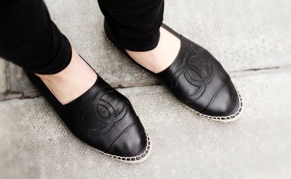 Chanel espadrilles leather