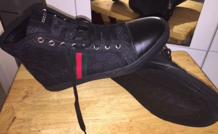 GUCCI Supreme Canvas lace-up