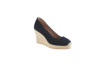 Espadrille Wedges in Black