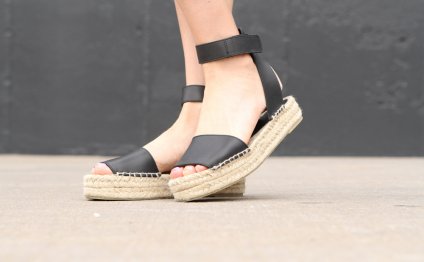 Black vince espadrilles