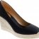 Black Espadrilles Wedge Closed Toe