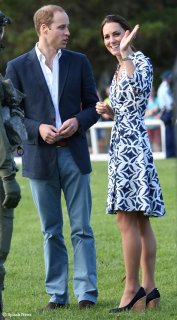 Kate wearing this lady DVF Patrice gown and Stuart Weitzman Corkswoon wedges