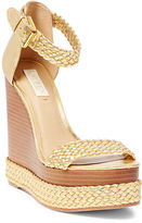 Ralph Lauren Mahina Metallic Wedge Sandal