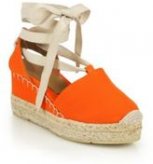 Ralph Lauren Uma Canvas Espadrille Wedge Sandals