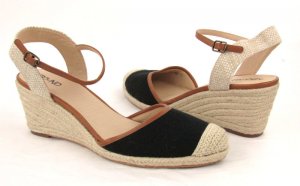 Black Canvas Espadrilles