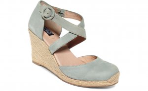 Closed Toe Espadrille Wedge Sandals