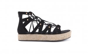 Lace-Up Up Espadrille Wedges