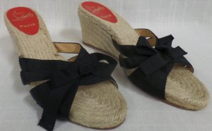 Louboutin Espadrille Wedges