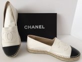 Chanel White Espadrilles