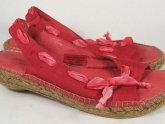 Red Espadrilles Wedges