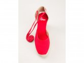 Red Wedge Espadrilles