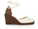 White Espadrilles Wedges