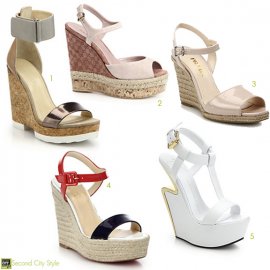 Wedge shoes, summertime 2015 footwear, Designer Sandals